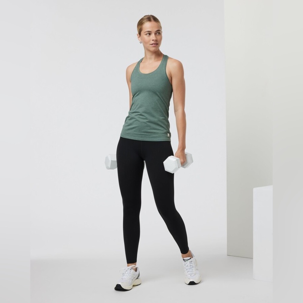 Vuori Women's Racerback Tank in Sage Green - Picture 3 of 7